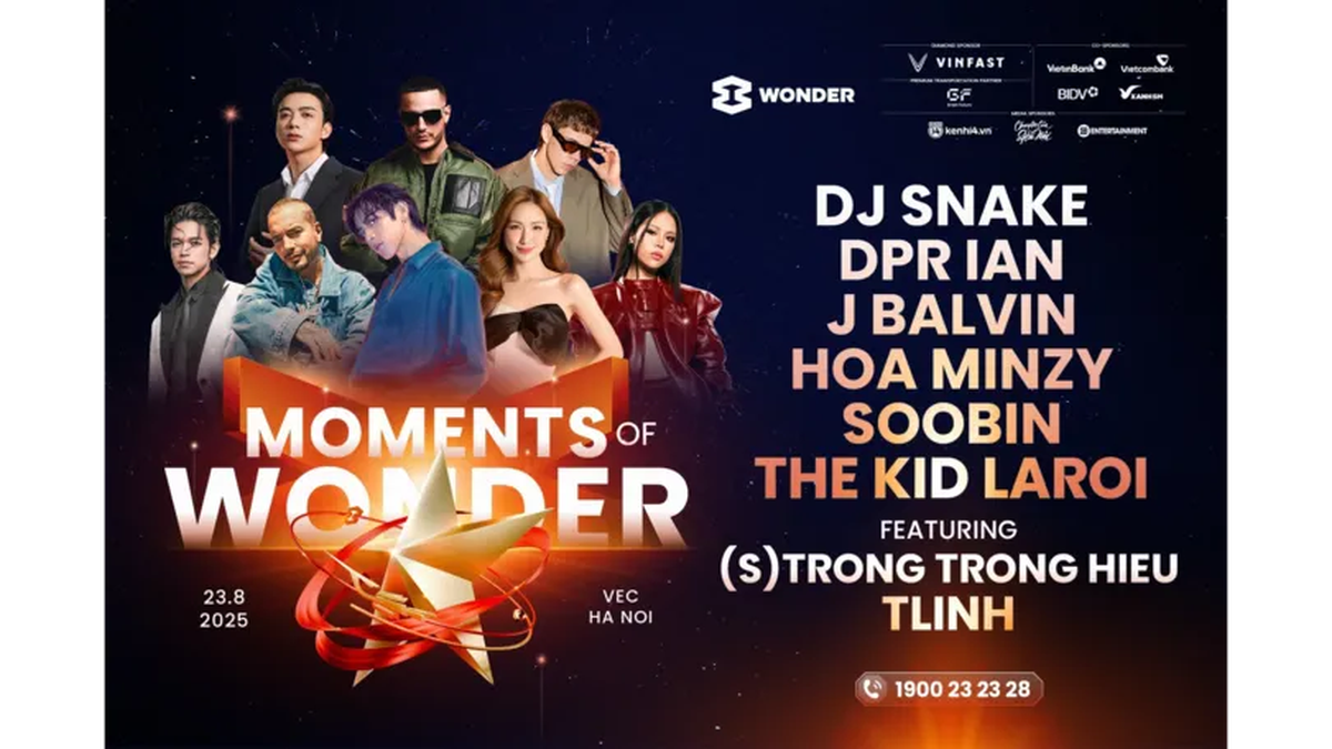 8Wonder releases shocking full lineup right before the concert: tlinh will collaborate with global stars