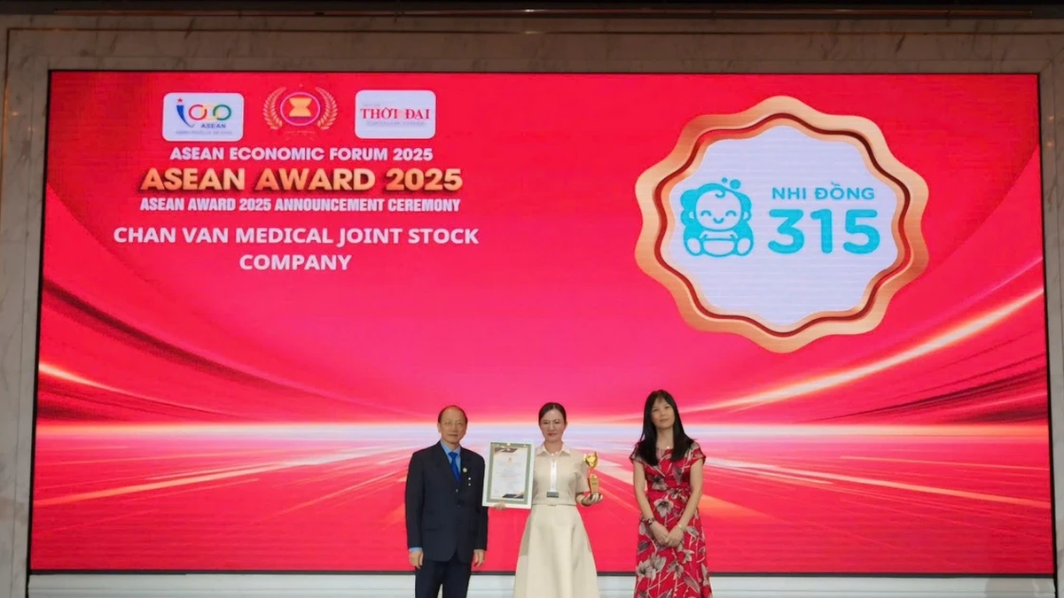 Le système de santé infantile 315 a reçu le prix ASEAN Outstanding Enterprise Award 2025.