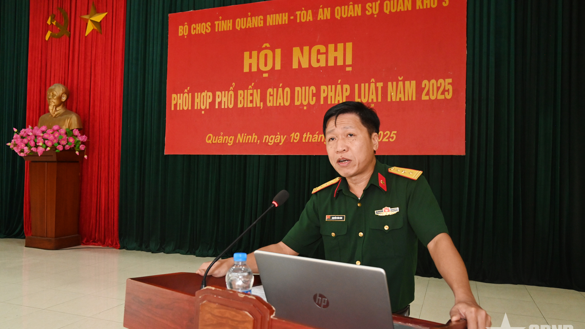 Das Militärkommando der Provinz Quang Ninh koordiniert die Verbreitung und Aufklärung des Gesetzes im Jahr 2025