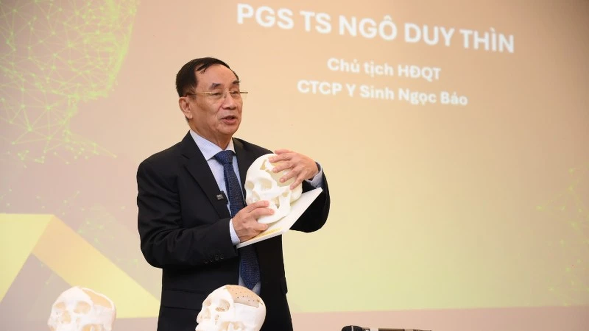 Launch of the first personalized 3D printed PEEK skull implant made in Vietnam