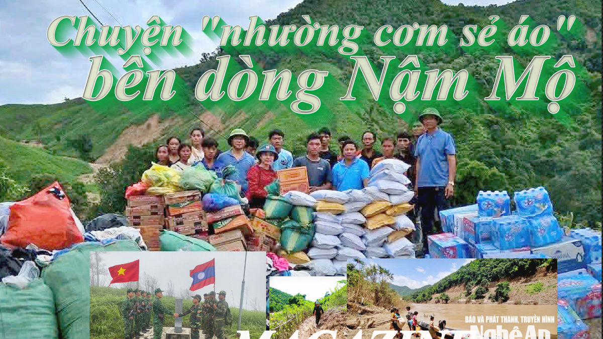 The story of sharing food and clothes by the Nam Mo river