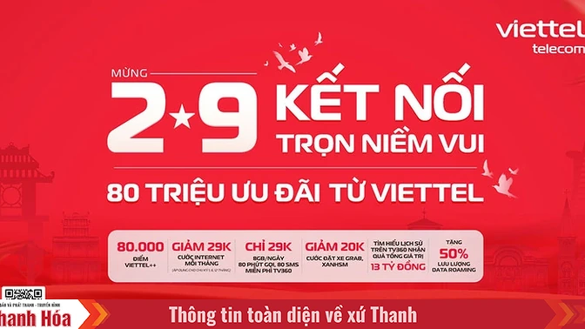 Viettel startet Programm mit 80 Millionen Anreizen zur Feier des 2. September
