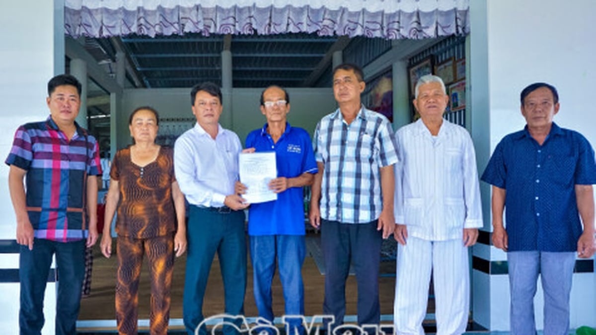 ឃុំផាន់ង៉ុកហៀន៖ ប្រគល់ផ្ទះមហាសាមគ្គី ជូនសមាគមអតីតយុវជនស្ម័គ្រចិត្ត