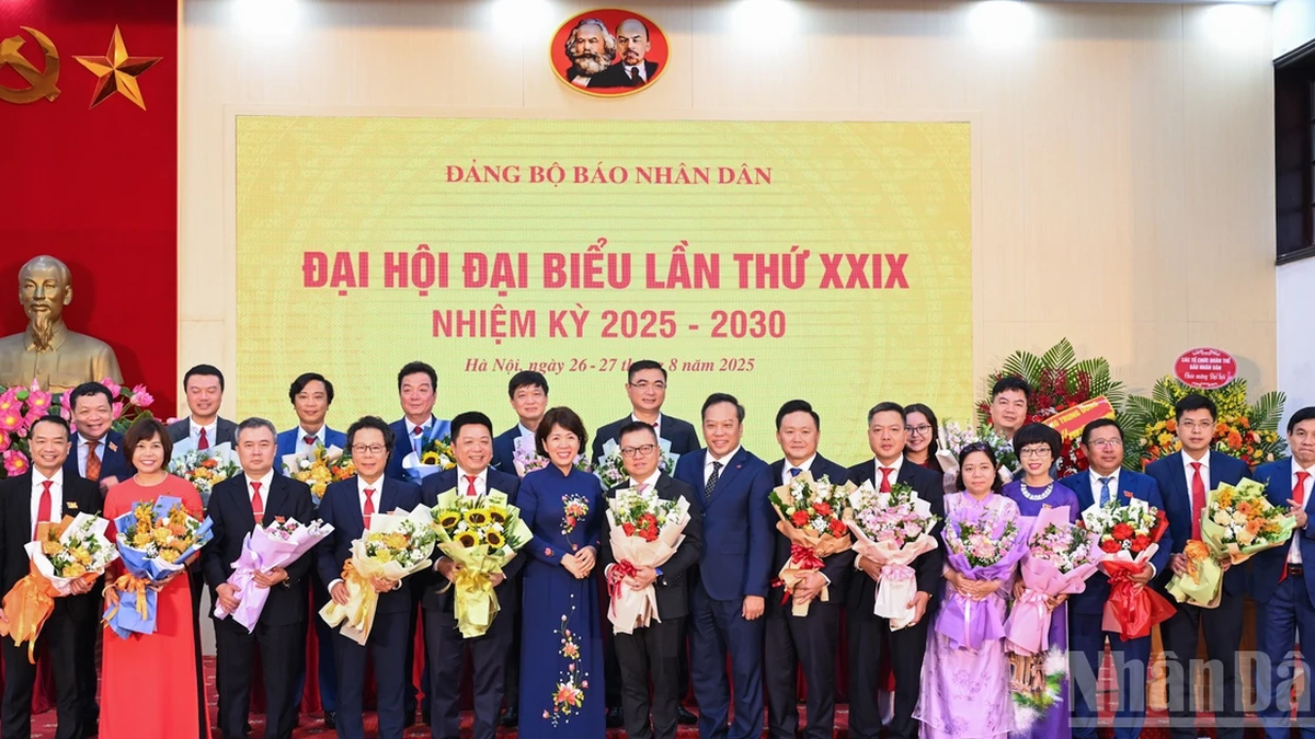 [Foto] Panorama des 29. Kongresses des Parteikomitees der Nhan Dan Zeitung