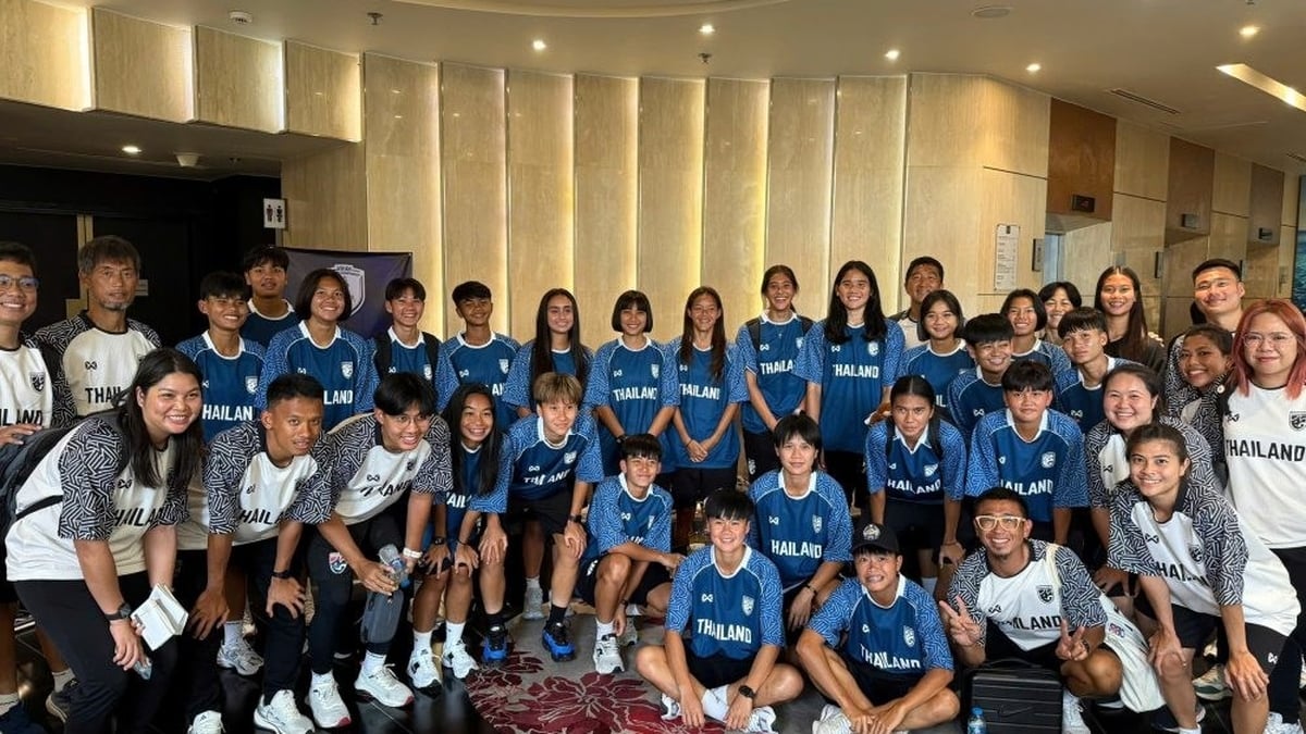 Thailand women's team has arrived in Hai Phong, preparing for the Southeast Asian tournament.