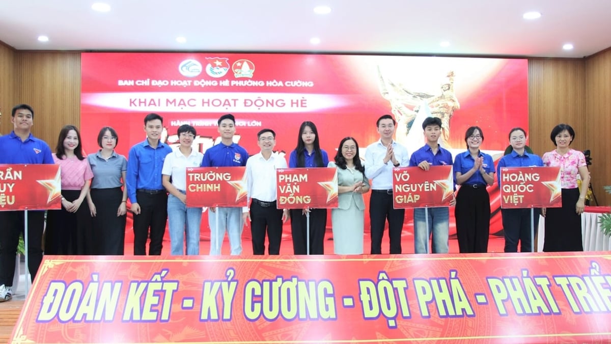 Hoa Cuong Ward opens summer activities in 2025