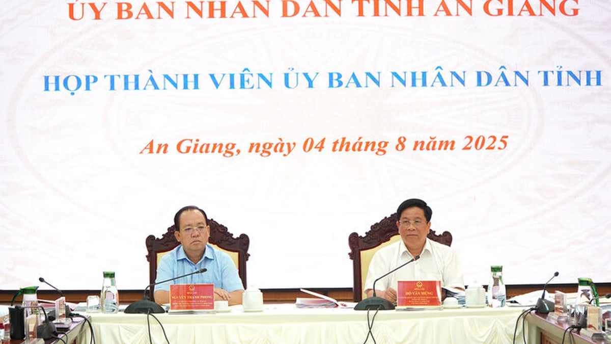 An Giang Provincial People's Committee met to approve many important contents