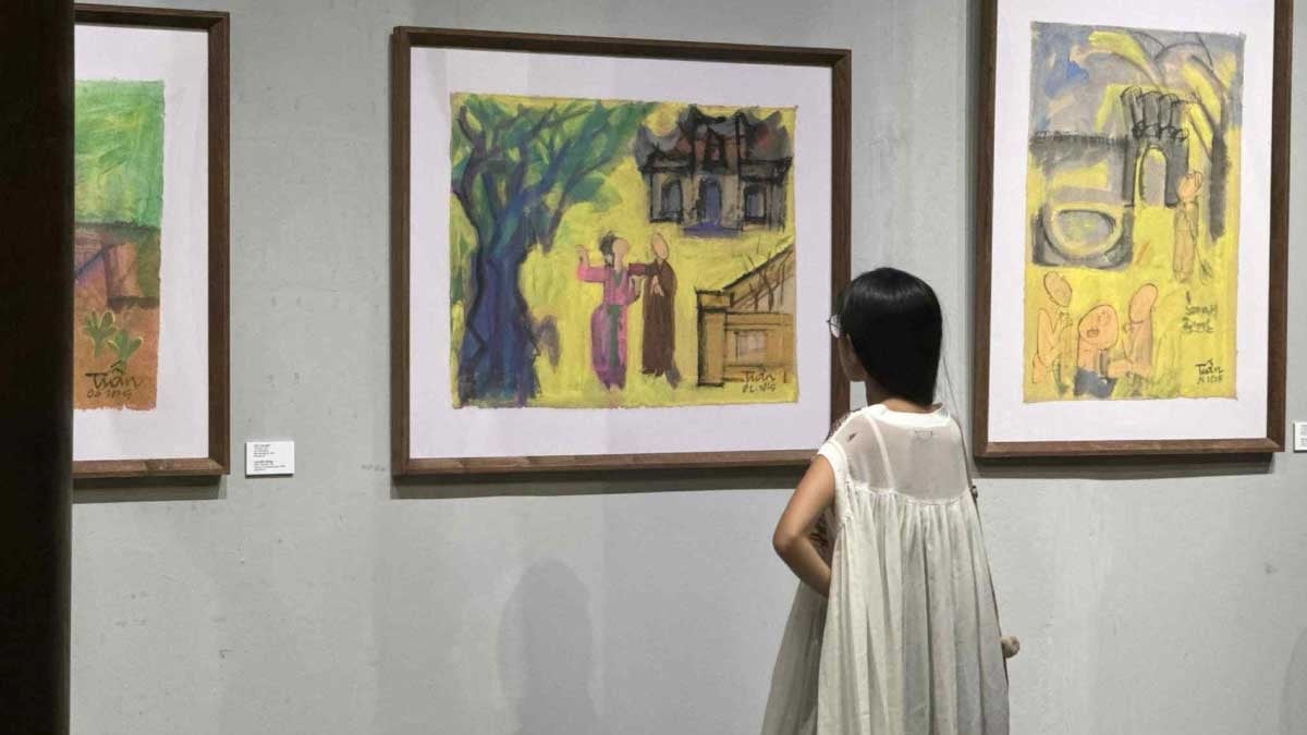 Painting exhibition "Five shapes 2" with diverse shapes in folk culture