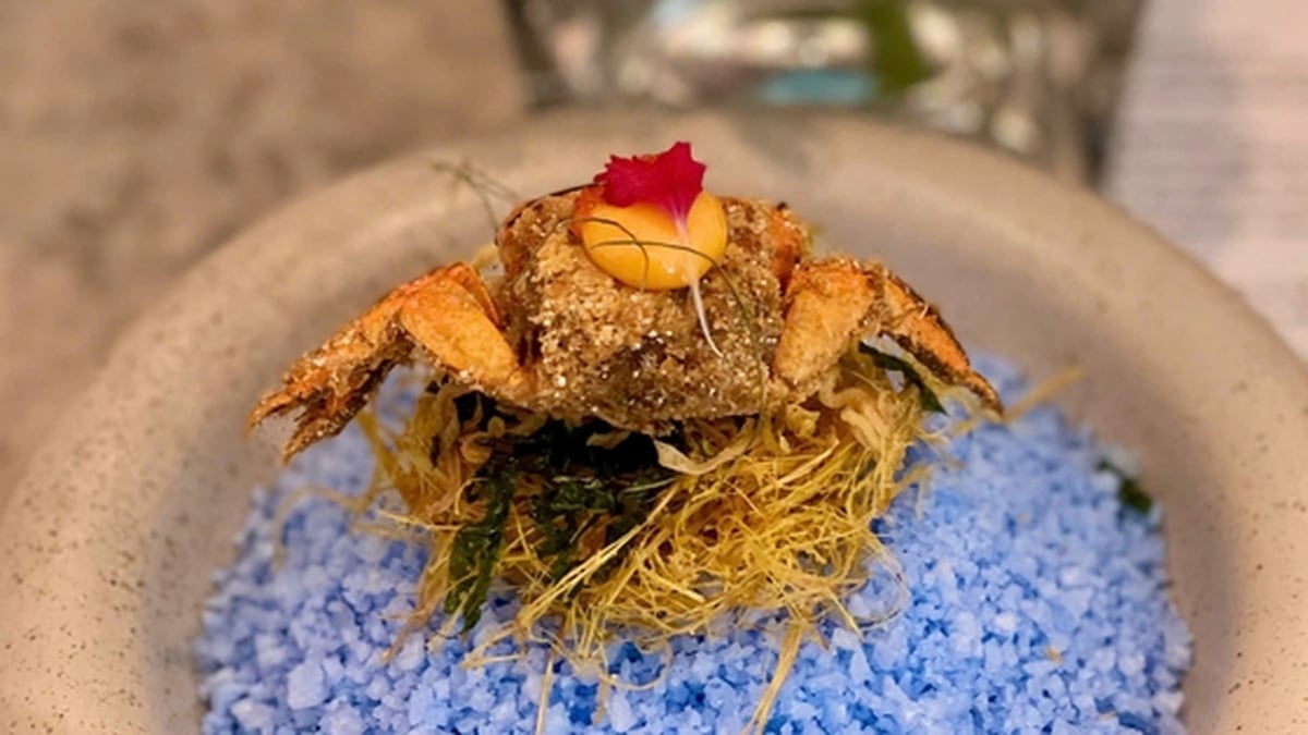 Unique dish of Hai Duong Cay fried with sea salt from Ca Na bay recognized by UNESCO as a World Natural Heritage