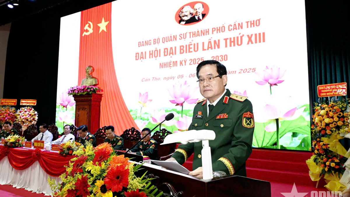 Can Tho City Military Party Committee held the 13th Congress of Delegates