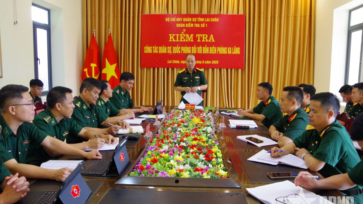 Lai Chau Provincial Military Command inspects and grasps the situation at Border Guard stations in the province.