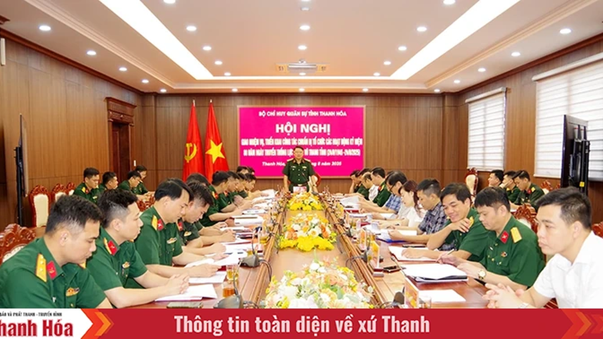 សកម្មភាពរៀបចំយ៉ាងល្អ ដើម្បីអបអរសាទរខួបលើកទី 80 នៃទិវាប្រពៃណីនៃកងកម្លាំងប្រដាប់អាវុធខេត្ត Thanh Hoa