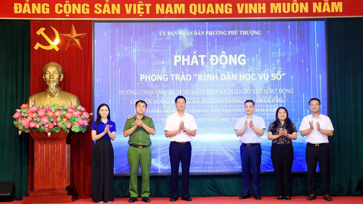 Phu Thuong Ward ចាប់ផ្តើមចលនា "ការអប់រំឌីជីថលសម្រាប់ទាំងអស់គ្នា"
