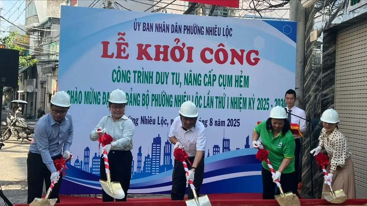 1,87 ពាន់លានដុងដើម្បីធ្វើឱ្យប្រសើរឡើងនូវផ្លូវចំនួន 7 នៅសង្កាត់ Nhieu Loc (HCMC)