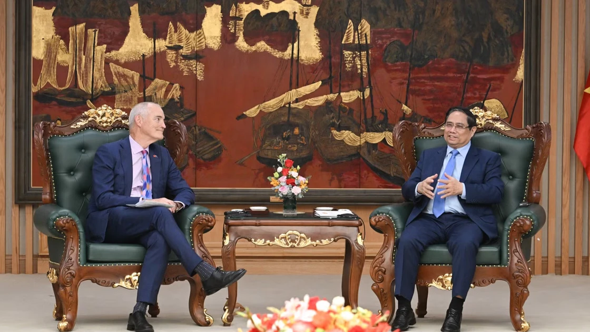 [Zdjęcie] Premier Pham Minh Chinh przyjmuje dyrektora Uniwersytetu RMIT w Melbourne (Australia)