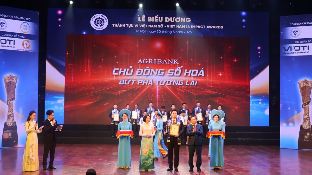 Agribank được vinh danh thành tựu vì Việt Nam số 2026