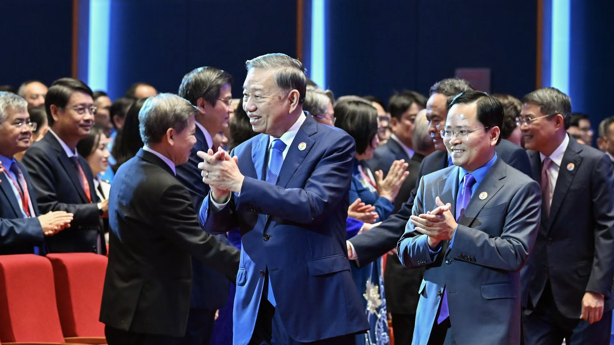 [Photo] General Secretary and President To Lam attends the 14th Congress of the Vietnam Trade Union