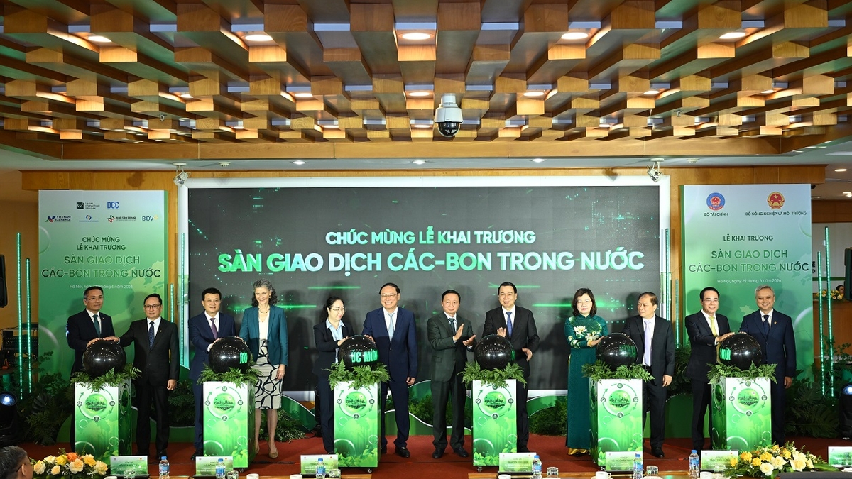 BIDV collaborates in the operation and launch of the carbon trading system.