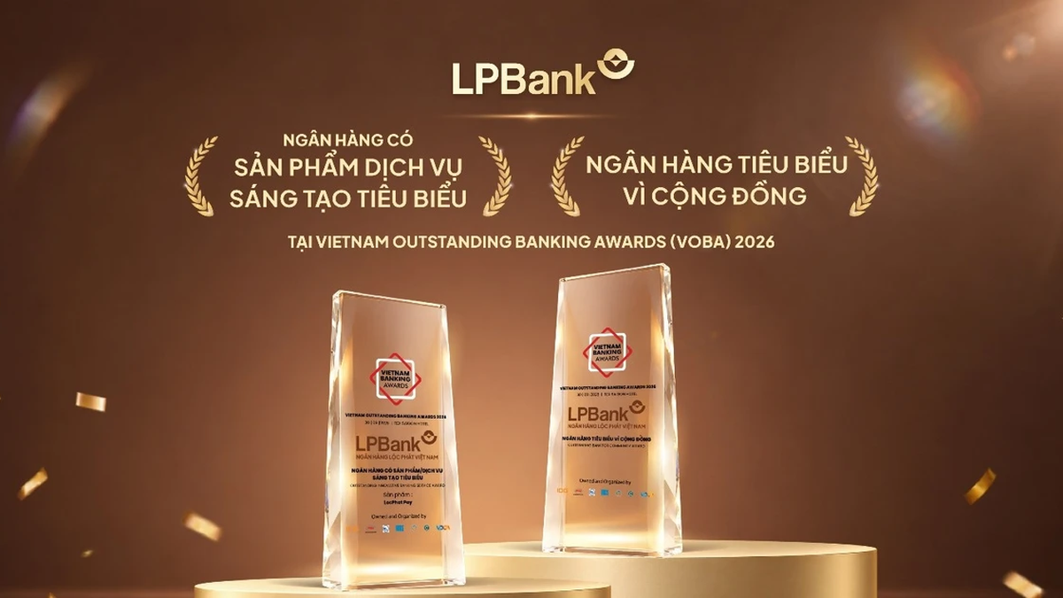 LPBank ble hedret i to kategorier ved prisene for fremragende vietnamesiske banker i 2026.