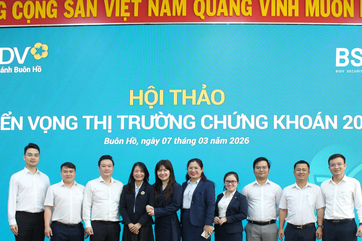 BIDV Buôn Hồ và BSC đồng hành cùng nhà đầu tư tại Hội thảo “Triển vọng thị trường chứng khoán năm 2026"