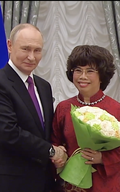 Anh hùng Lao động Thái Hương được Tổng thống Nga Vladimir Putin trực tiếp trao Huân chương Hữu nghị tại Điện Kremlin