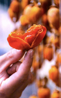 persimmons ស្ងួតដោយខ្យល់ - ភាពផ្អែមល្ហែមនៃរដូវស្លឹកឈើជ្រុះ