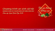 Agribank triển khai chương trình “Agribank chung tay vì người nghèo, đối tượng chính sách nhân dịp Xuân Bính Ngọ 2026”