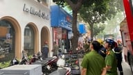 Der udbrød brand på en fransk bøfrestaurant i Distrikt 3 i Ho Chi Minh City.
