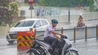 Ho Chi Minh City oplevede vedvarende regn i weekenden.