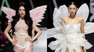 A group of warriors, clad in revealing dresses, appeared on the fashion runway.
