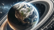 Jorden havde ringe, der lignede Saturns, men de faldt af.