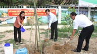 Launching Ceremony and Construction of the Model "Residential Area for Environmental Protection and Climate Change Adaptation" in 2024