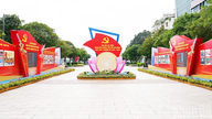 [Foto] Ho Chi Minh City er pyntet med flag og blomster forud for den første partikongres, valgperiode 2025-2030
