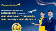 Vietravel Airlines کو سفری تجربات کے لیے ایشیا کی صف اول کی ایئرلائن کا اعزاز دیا گیا ہے۔