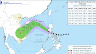 O olho do tufão Fengshen passou pelas Filipinas e entrou no Mar da China Meridional.