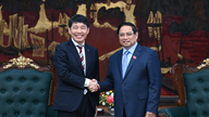 [Photo] Le Premier ministre Pham Minh Chinh reçoit M. Yamamoto Ichita, gouverneur de la préfecture de Gunma (Japon)