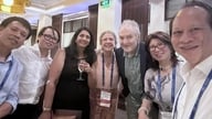 De Vietnamese vertegenwoordiger doet verslag op de Aziatische Longkankerconferentie 2025.