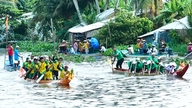 ជិះទូកល្បឿនលឿនដើម្បីទស្សនាការប្រណាំងទូកខ្នាតតូចនៅអានយ៉ាង។