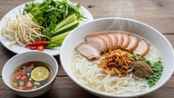 Rice noodle soup and sun-dried rice paper from Trang Bang - Two culinary gems of Tay Ninh province.