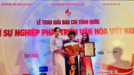 Vietnamské právní noviny získávají cenu za povzbuzení na Národních novinářských cenách „Za rozvoj vietnamské kultury“