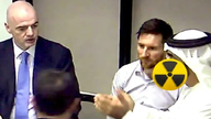 Sandheden bag billeder af Messi, der 'mødes bag lukkede døre' med FIFA- og Qatar-præsidenterne før VM i 2022.