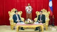 Uma delegação da província de Thai Nguyen visita e trabalha na República Democrática Popular do Laos.