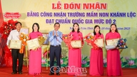 L'école maternelle de Khanh Loc a atteint le niveau 2 des normes nationales.