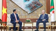 Premierminister Pham Minh Chinh mødes med Algeriets præsident.