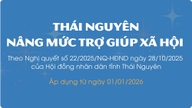 Normativa sobre estándares y niveles de asistencia social en Thai Nguyen.