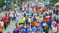 Ho Chi Minh-staden: Över 3 000 personer deltar i en välgörenhetspromenad.