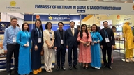 Propagace image Vietnamu jako přátelské, bezpečné a kulturně bohaté země na mezinárodním veletrhu cestovního ruchu Qatar Travel Mart 2025.