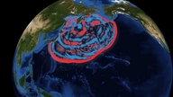Satellit 'fanger' kæmpe tsunami i Stillehavet og afslører overraskende fund.