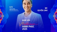 MC Quyền Linh blev lykkens formidler ved "Vietnam Happy Fest 2025".