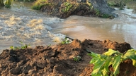 A dike breach at Thanh Long islet caused widespread flooding.